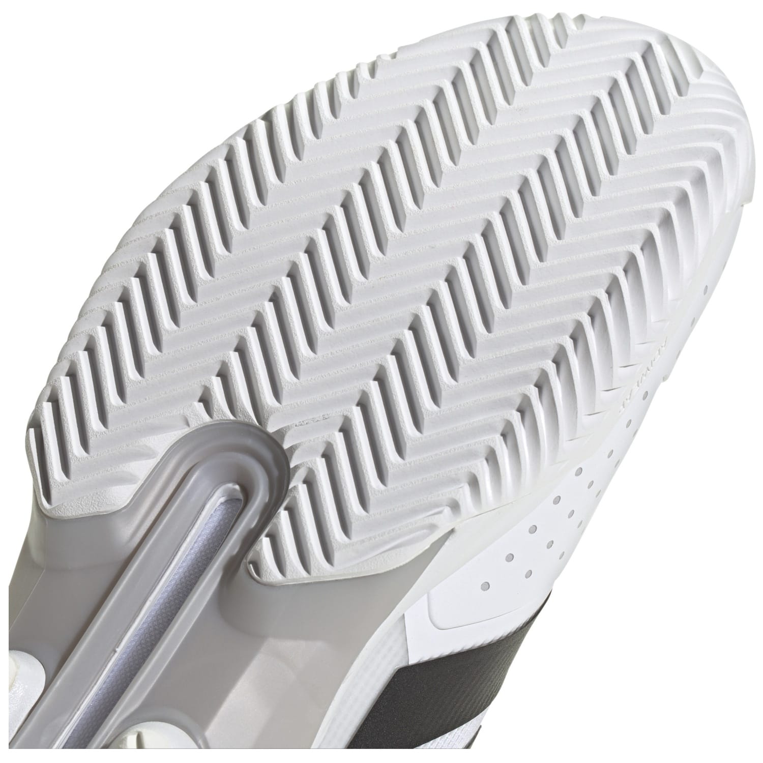 Zapatillas de tenis y pádel de hombre ADIZERO UBERSONIC 5 CL adidas - Blanco / Negro Blanco / Negro-6