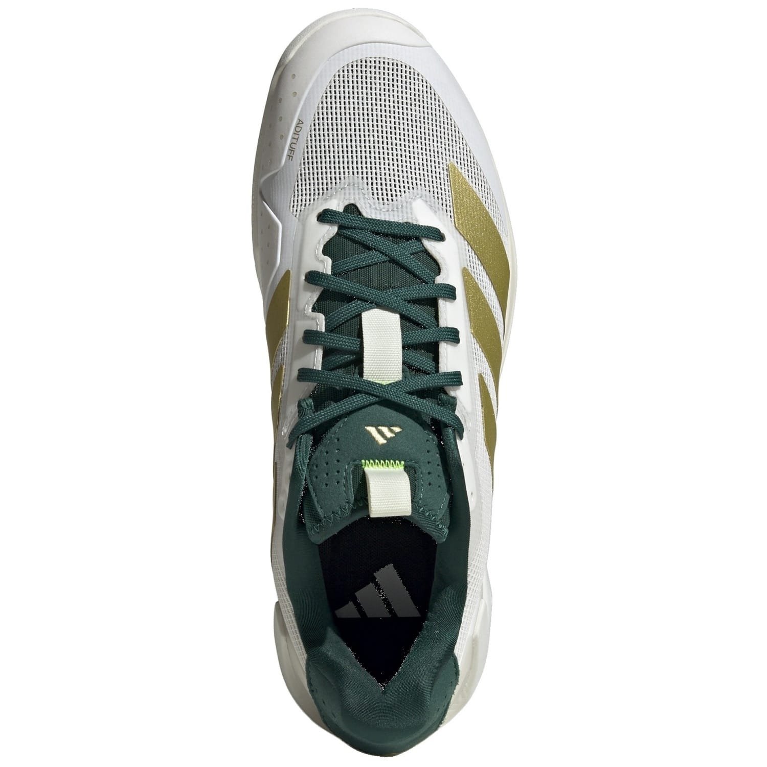 Zapatillas de tenis de hombre ADIZERO UBERSONIC 5 adidas - Blanco / Verde Blanco / Verde-5
