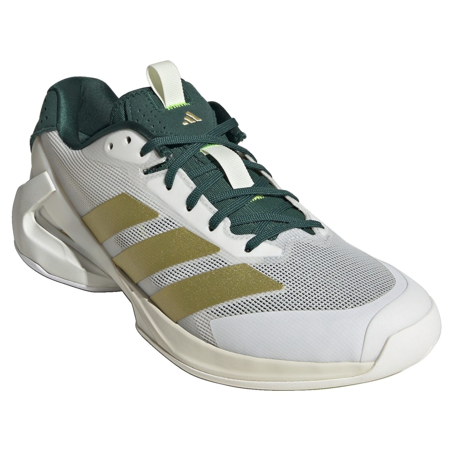 Zapatillas de tenis de hombre ADIZERO UBERSONIC 5 adidas - Blanco / Verde Blanco / Verde-6