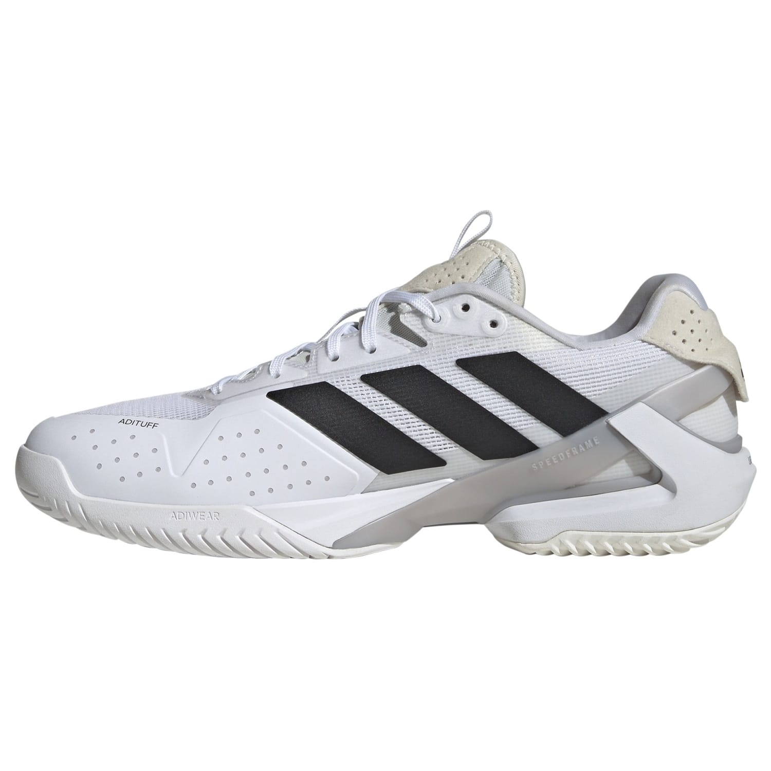 Zapatillas de tenis de hombre ADIZERO UBERSONIC 5 adidas - Blanco / Negro Blanco / Negro-4