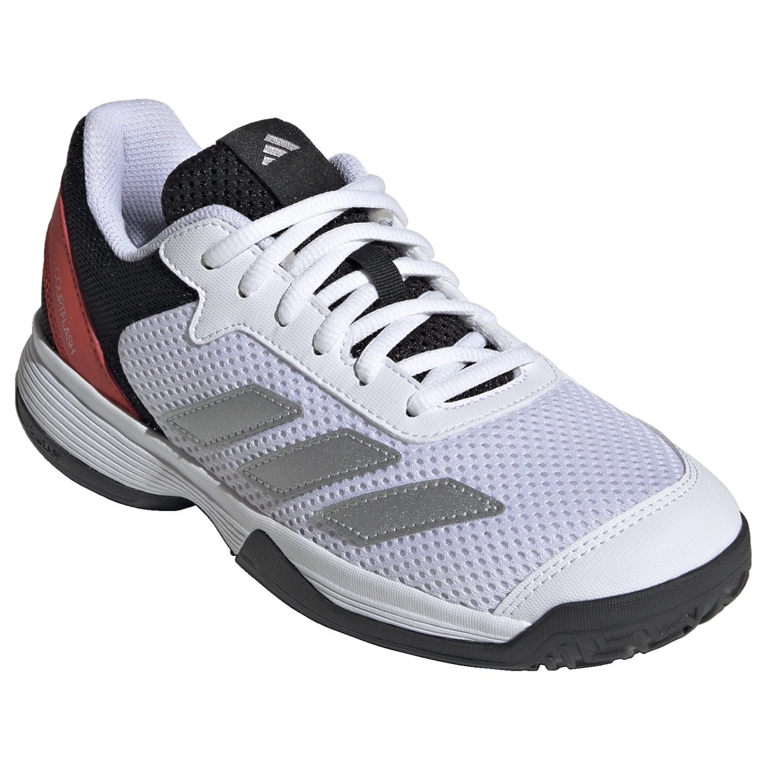 Zapatillas de tenis y pádel de niños COURTFLASH adidas - Blanco / Negro Blanco / Negro-3