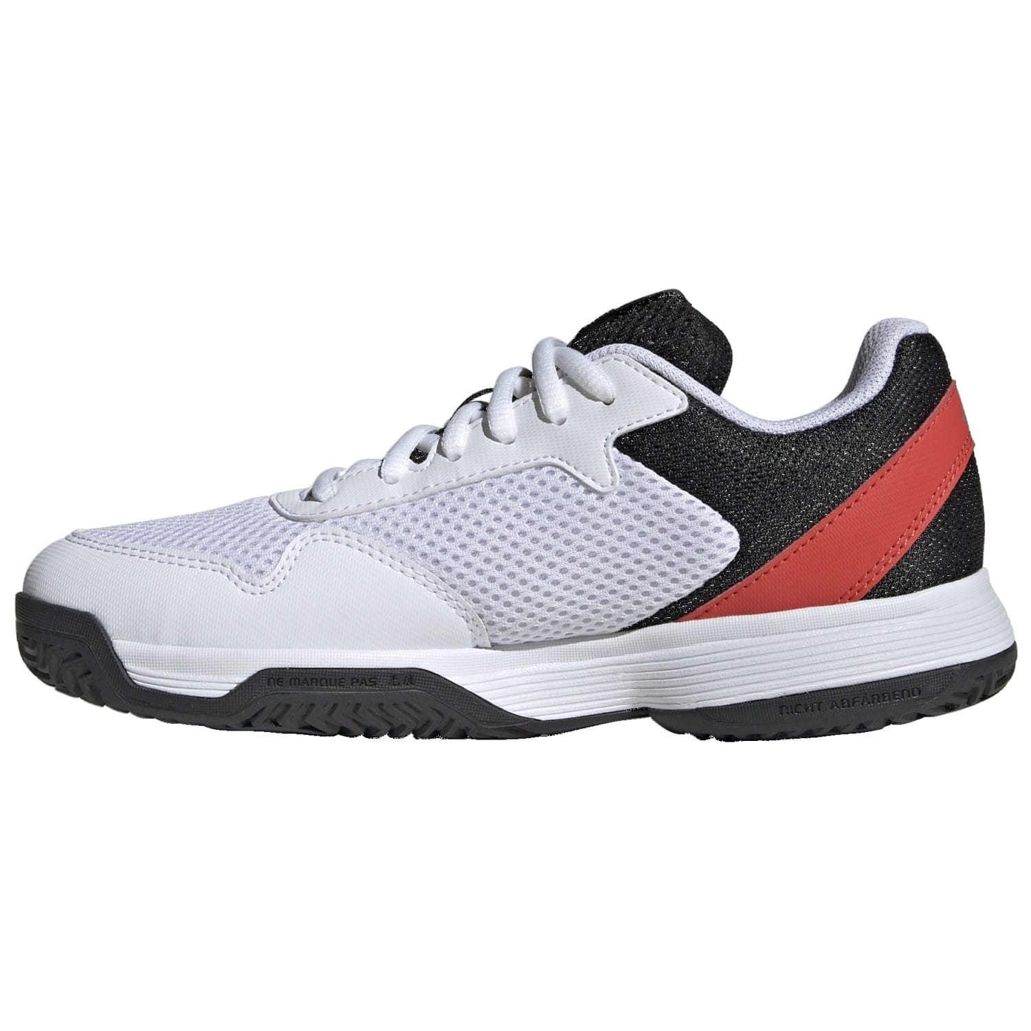 Zapatillas de tenis y pádel de niños COURTFLASH adidas - Blanco / Negro Blanco / Negro-4
