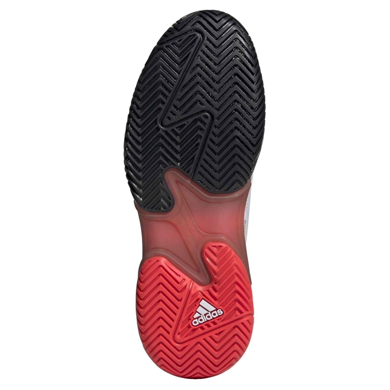 Zapatillas de tenis de hombre BARRICADE adidas - Blanco / Rojo Blanco / Rojo-3