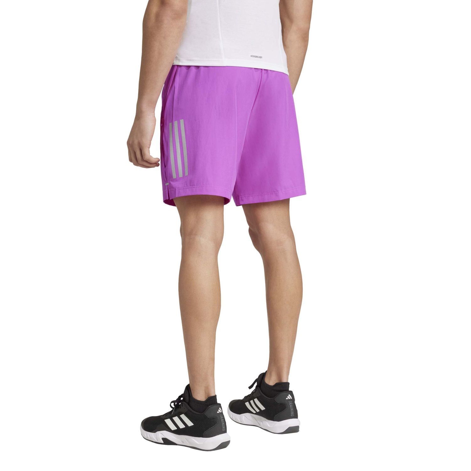 Short de Ginásio Gym+ 3s Wv Adidas Rosa-3