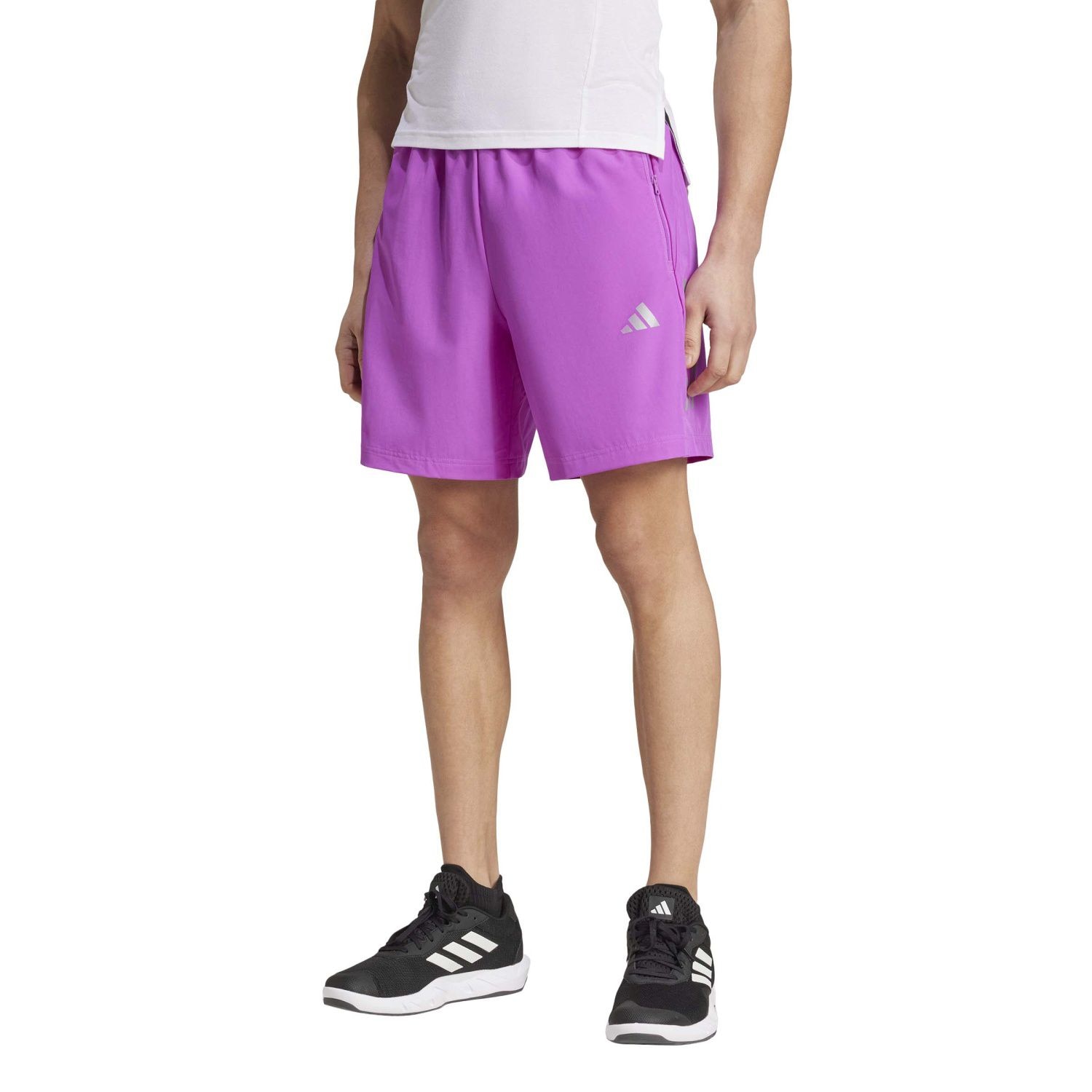 Short de Ginásio Gym+ 3s Wv Adidas Rosa-4