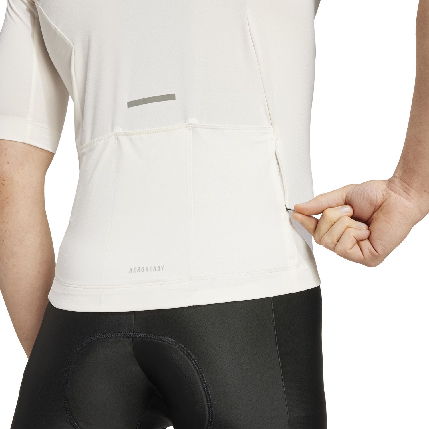Maillot de ciclismo de hombre TEMP HER M adidas - Blanco Blanco-4