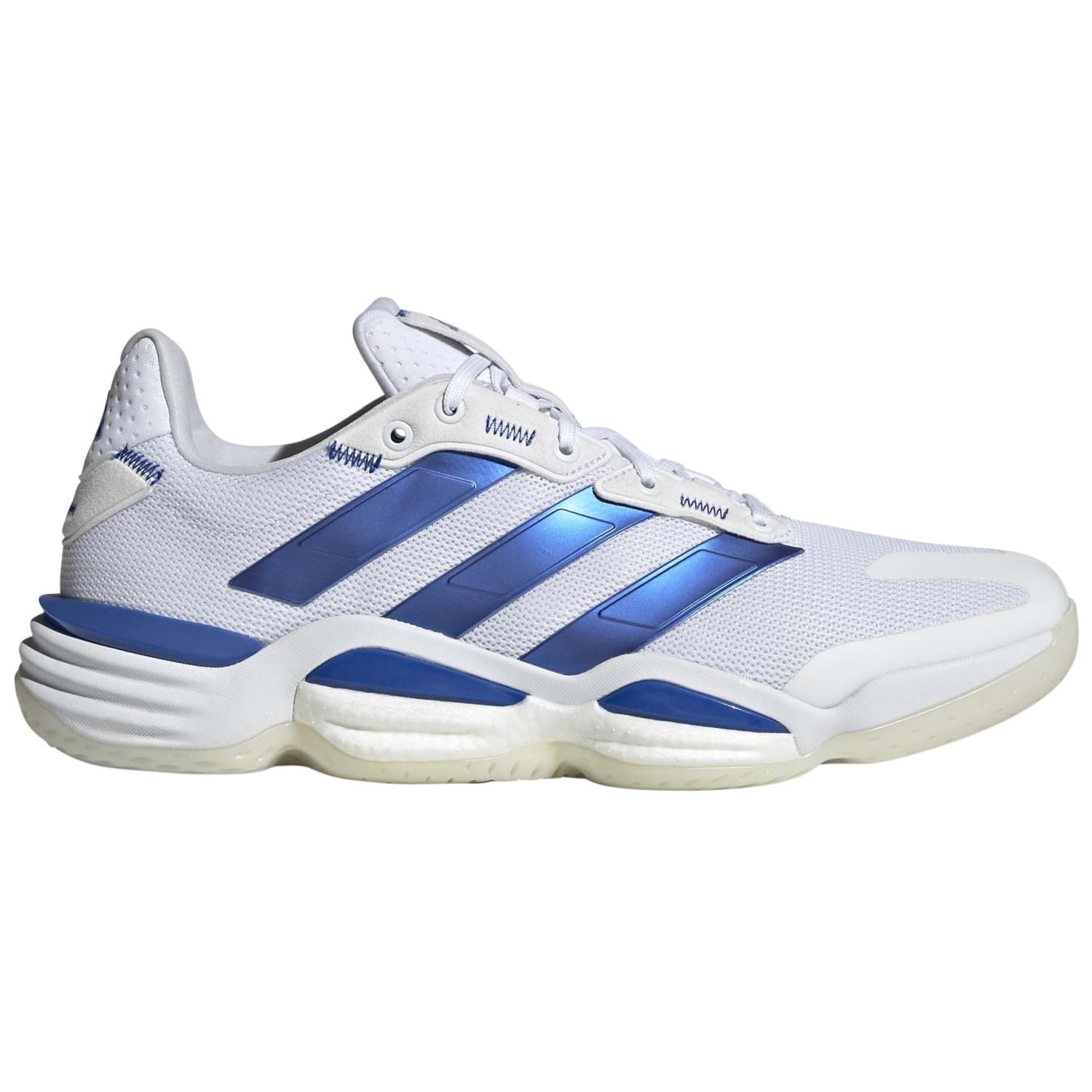 Imagen 1 de Zapatillas indoor de hombre STABIL 16 adidas - Blanco / Azul Blanco / Azul