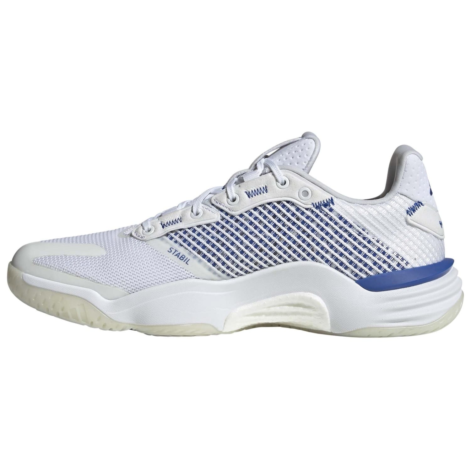 Imagen 5 de Zapatillas indoor de hombre STABIL 16 adidas - Blanco / Azul Blanco / Azul
