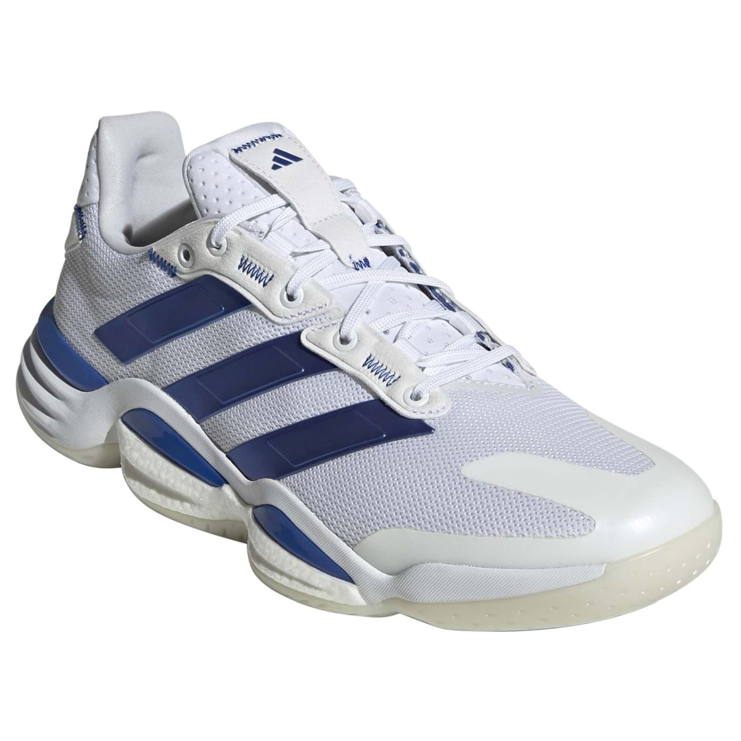 Imagen 6 de Zapatillas indoor de hombre STABIL 16 adidas - Blanco / Azul Blanco / Azul