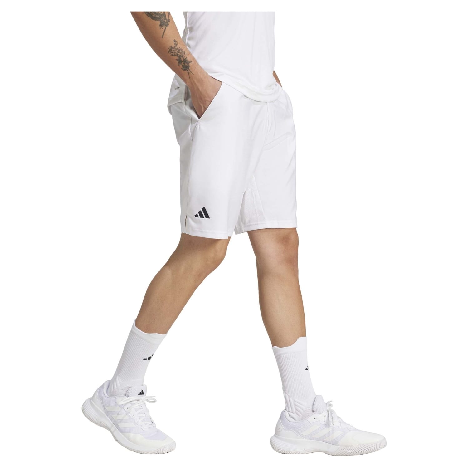 Pantalón corto de tenis y pádel de hombre CLUB 3STR adidas - Blanco Blanco-3