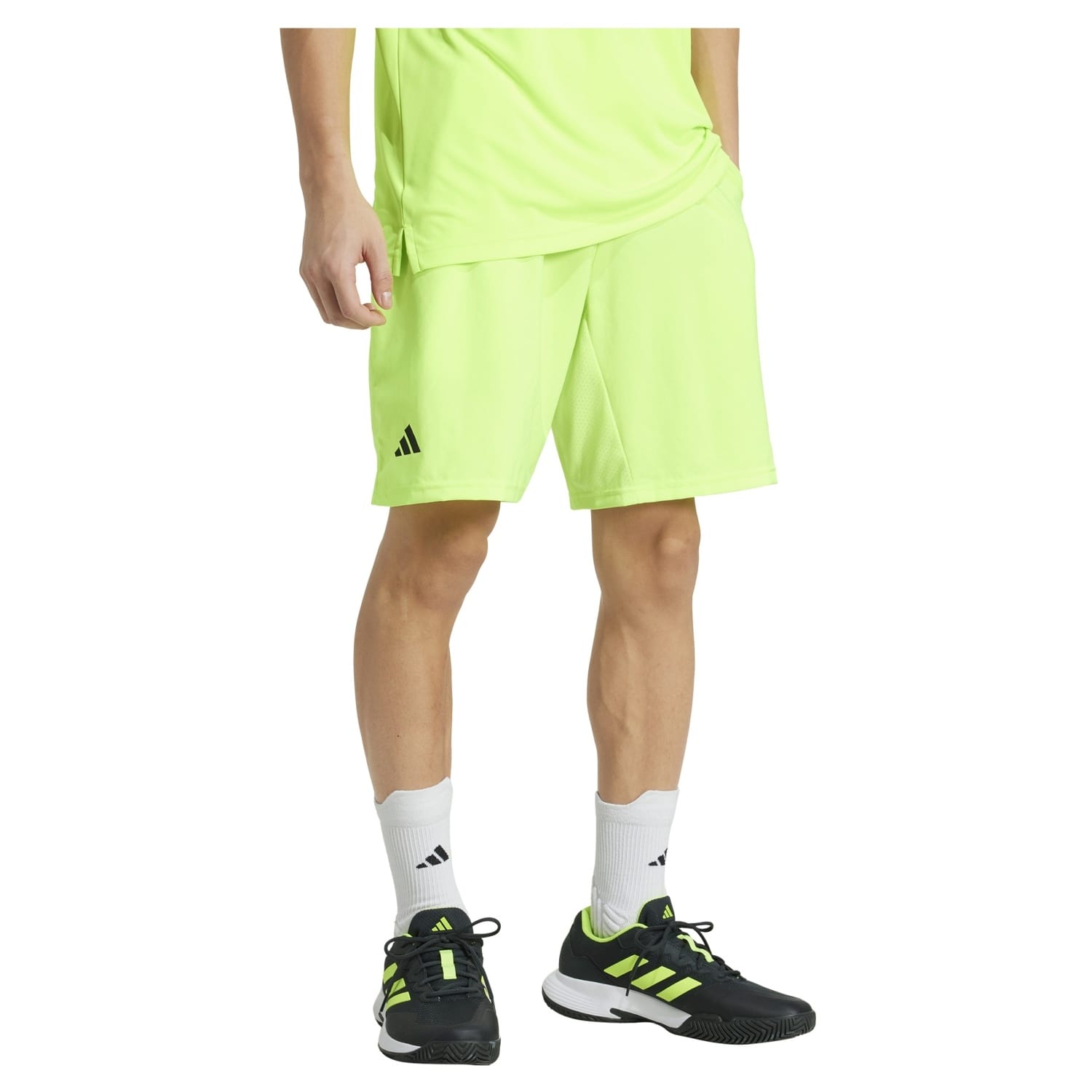 Pantalón corto de tenis y pádel de hombre CLUB 3STR adidas - Amarillo Amarillo-1