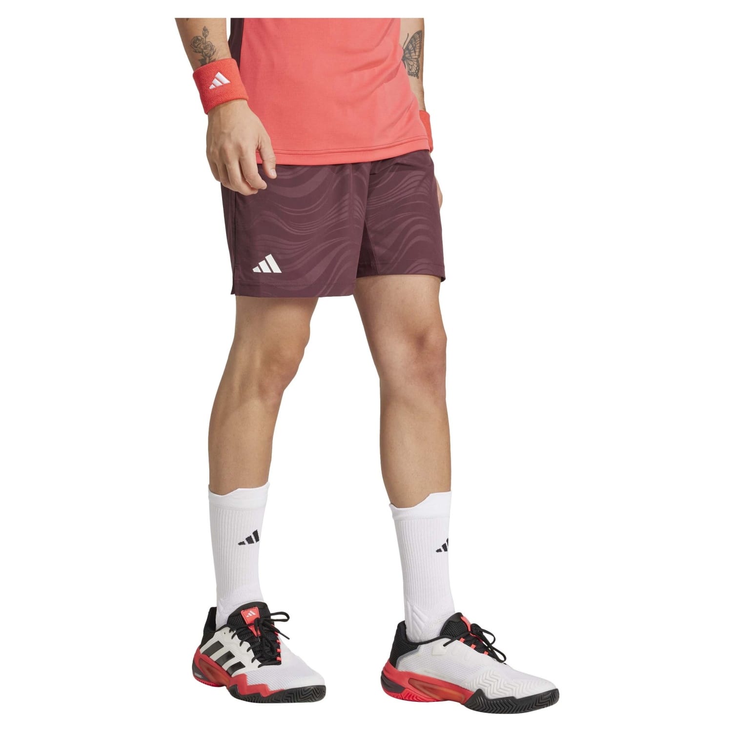 Imagen 3 de Pantalón corto de tenis y pádel de hombre ERGO PRO adidas - Granate Granate