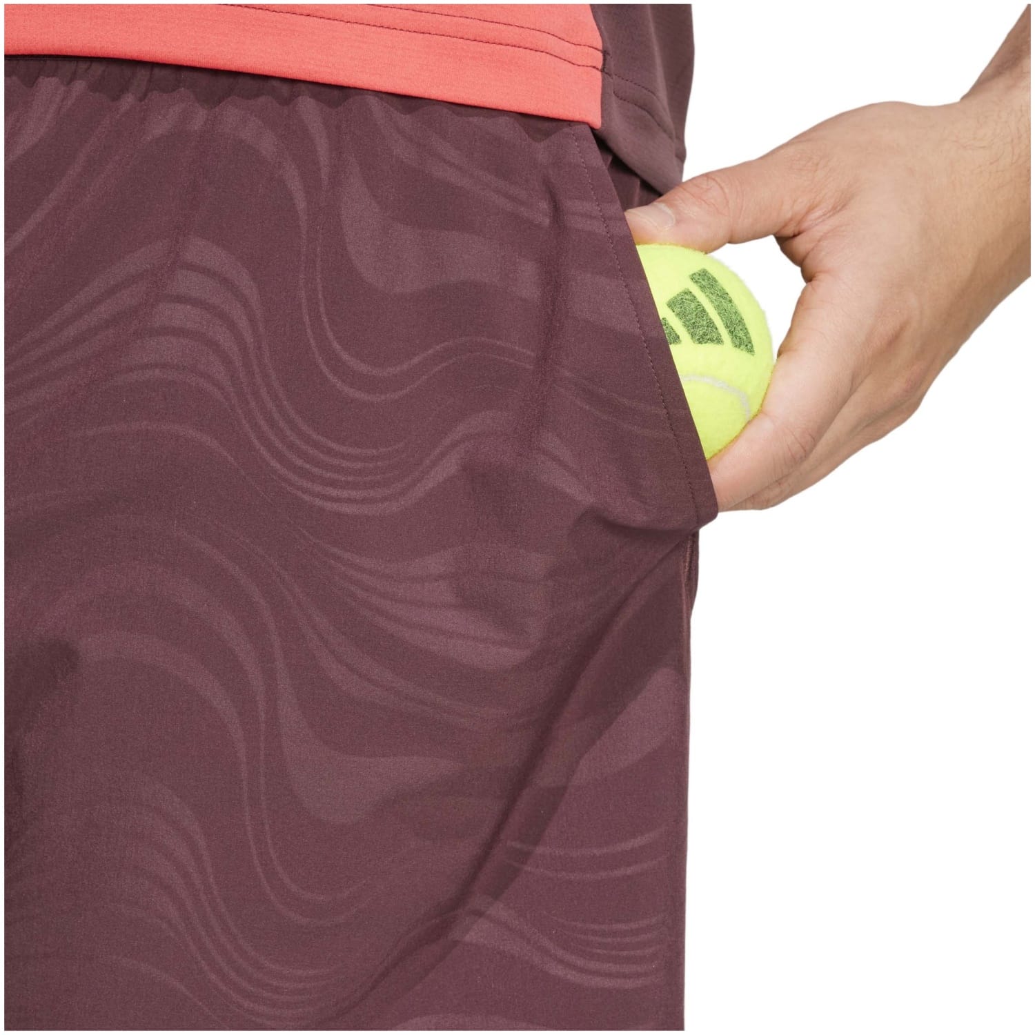 Imagen 5 de Pantalón corto de tenis y pádel de hombre ERGO PRO adidas - Granate Granate