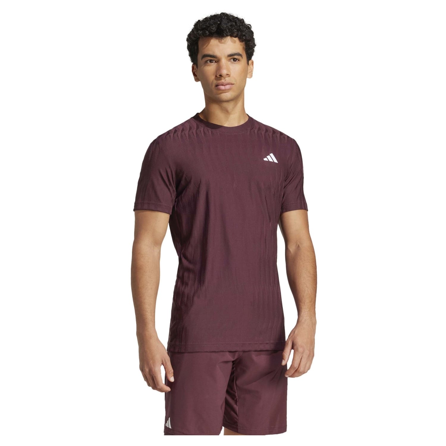 Camiseta de tenis de hombre T FREELIFT adidas - Granate Granate-4