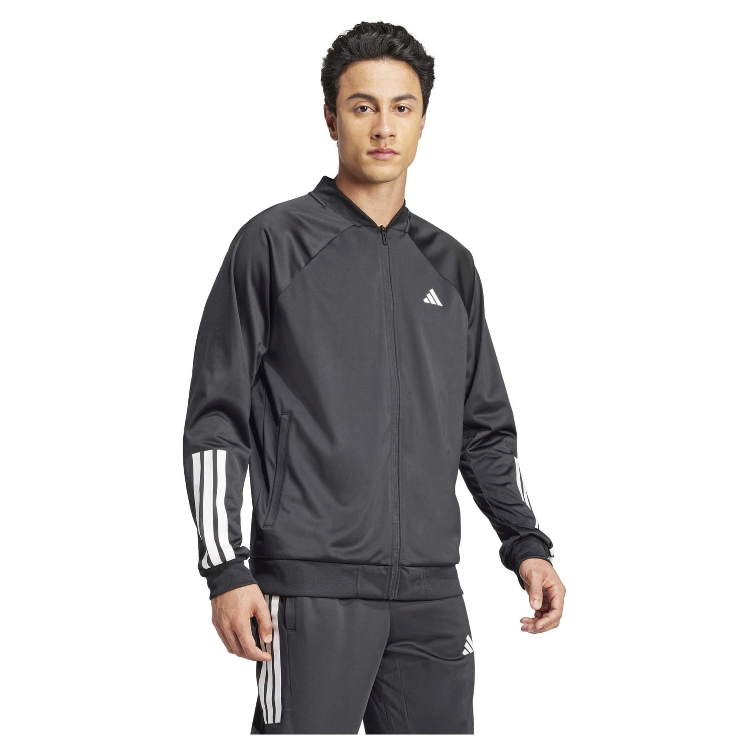 Chaqueta de tenis y pádel de hombre 3S KNIT adidas - Blanco Negro-3