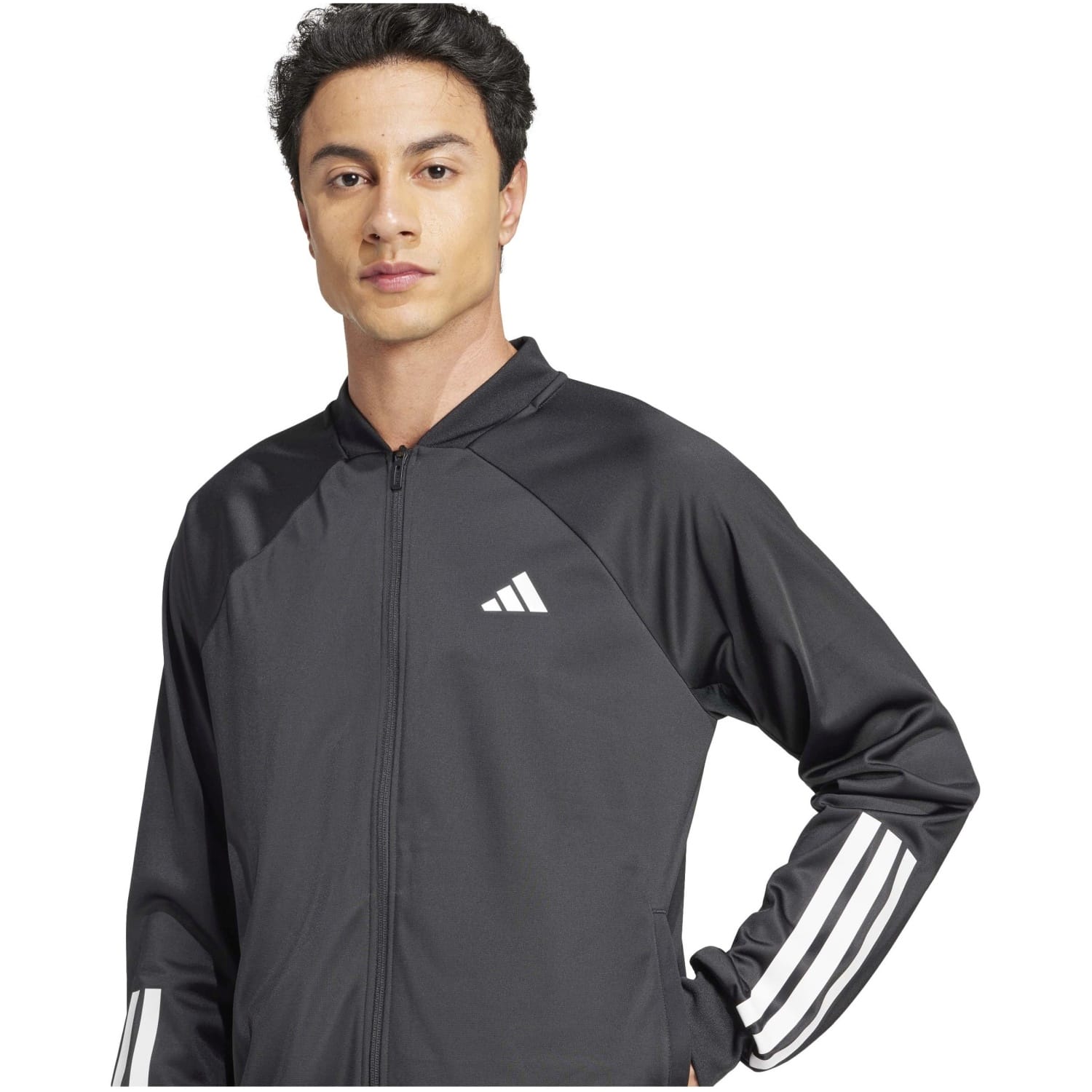 Chaqueta de tenis y pádel de hombre 3S KNIT adidas - Blanco Negro-5