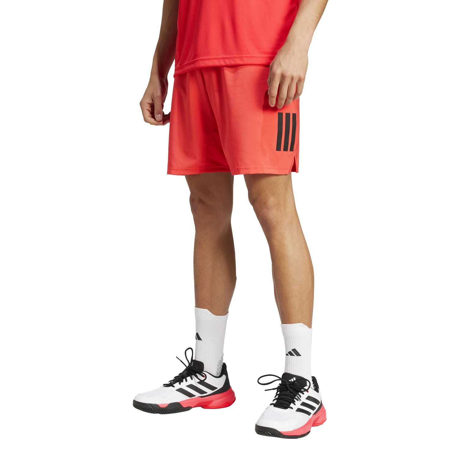 Pantalón corto de tenis y pádel de hombre CLUB 3STR adidas - Salmón Salmón-1