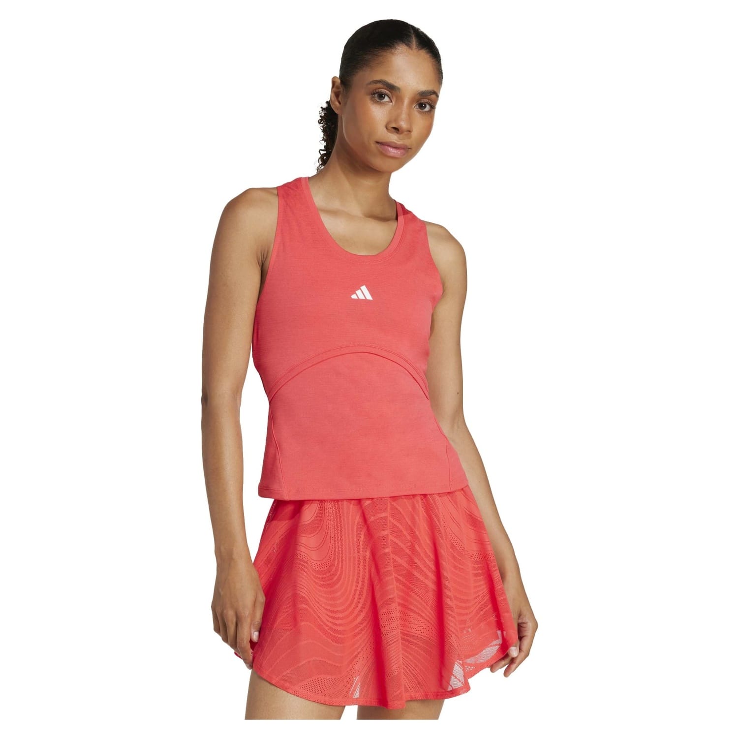 Camiseta de tenis y pádel de mujer TIRANTES Y-TANK PRO adidas - Salmón Salmón-1