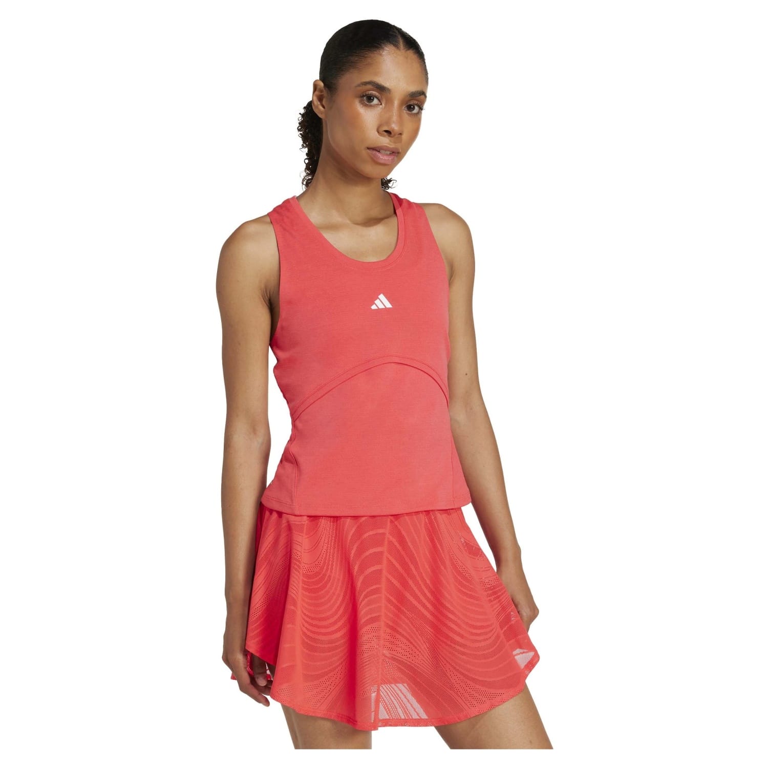 Camiseta de tenis y pádel de mujer TIRANTES Y-TANK PRO adidas - Salmón Salmón-4