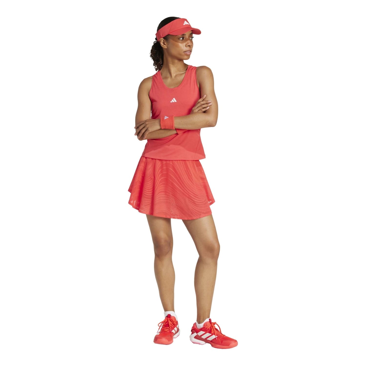 Camiseta de tenis y pádel de mujer TIRANTES Y-TANK PRO adidas - Salmón Salmón-5