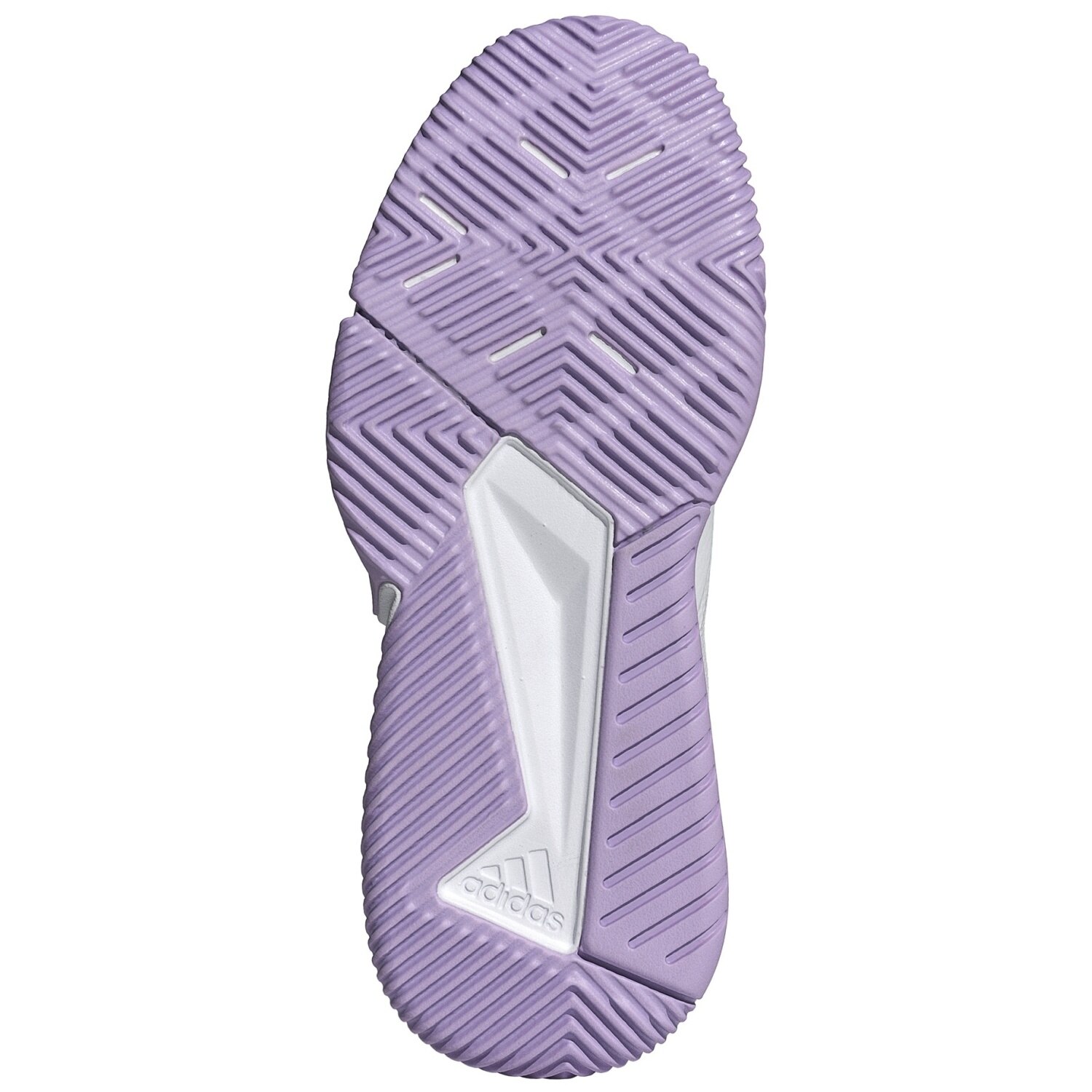 Zapatillas indoor de mujer COURT TEAM BOUNCE 2 adidas - Blanco/Morado Blanco/Morado-3