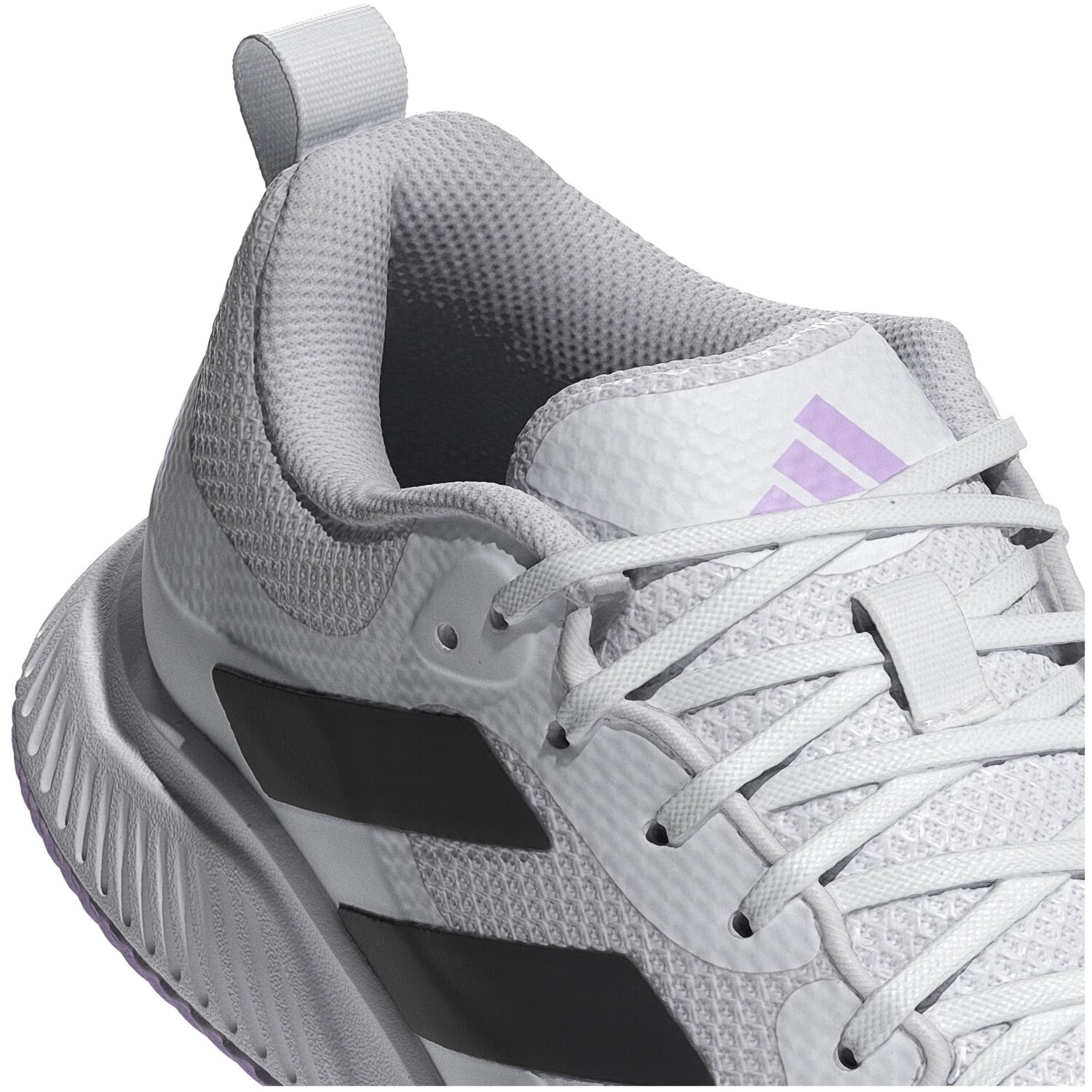 Zapatillas indoor de mujer COURT TEAM BOUNCE 2 adidas - Blanco/Morado Blanco/Morado-5