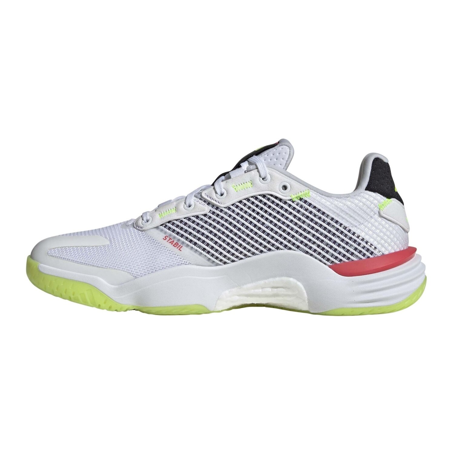 Imagen 4 de Zapatillas indoor de hombre STABIL 16 adidas - Blanco / Amarillo Blanco / Amarillo