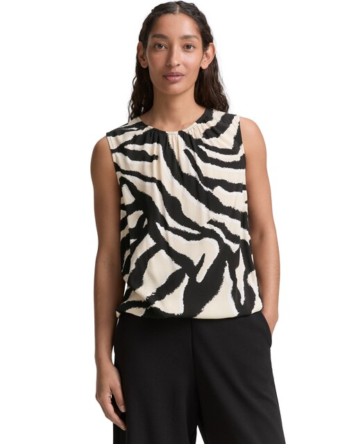 Imagen 0 de Blusa de mujer sin mangas animal print