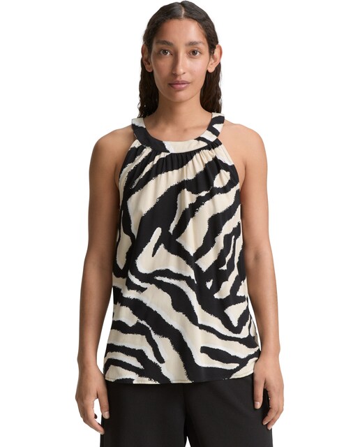 Imagen 0 de Blusa de mujer sin mangas animal print