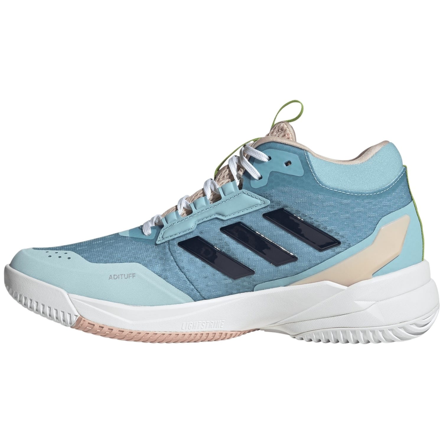 Botas indoor de mujer CRAZYFLIGHT 6 MID W adidas - Blanco / Azul Blanco / Azul-4