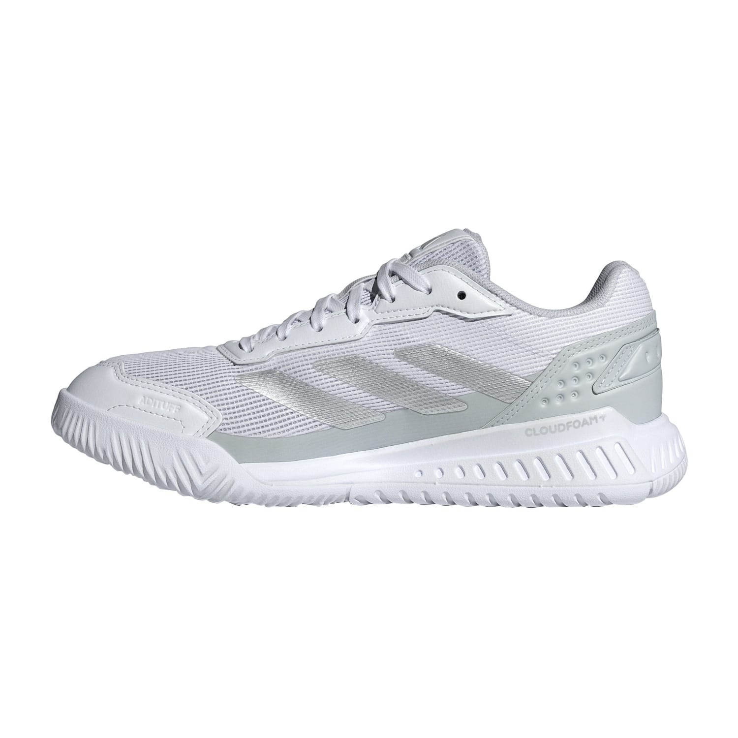 Imagen 4 de Zapatillas de pádel de mujer COURTQUICK PADEL adidas - Blanco / Gris Blanco / Gris