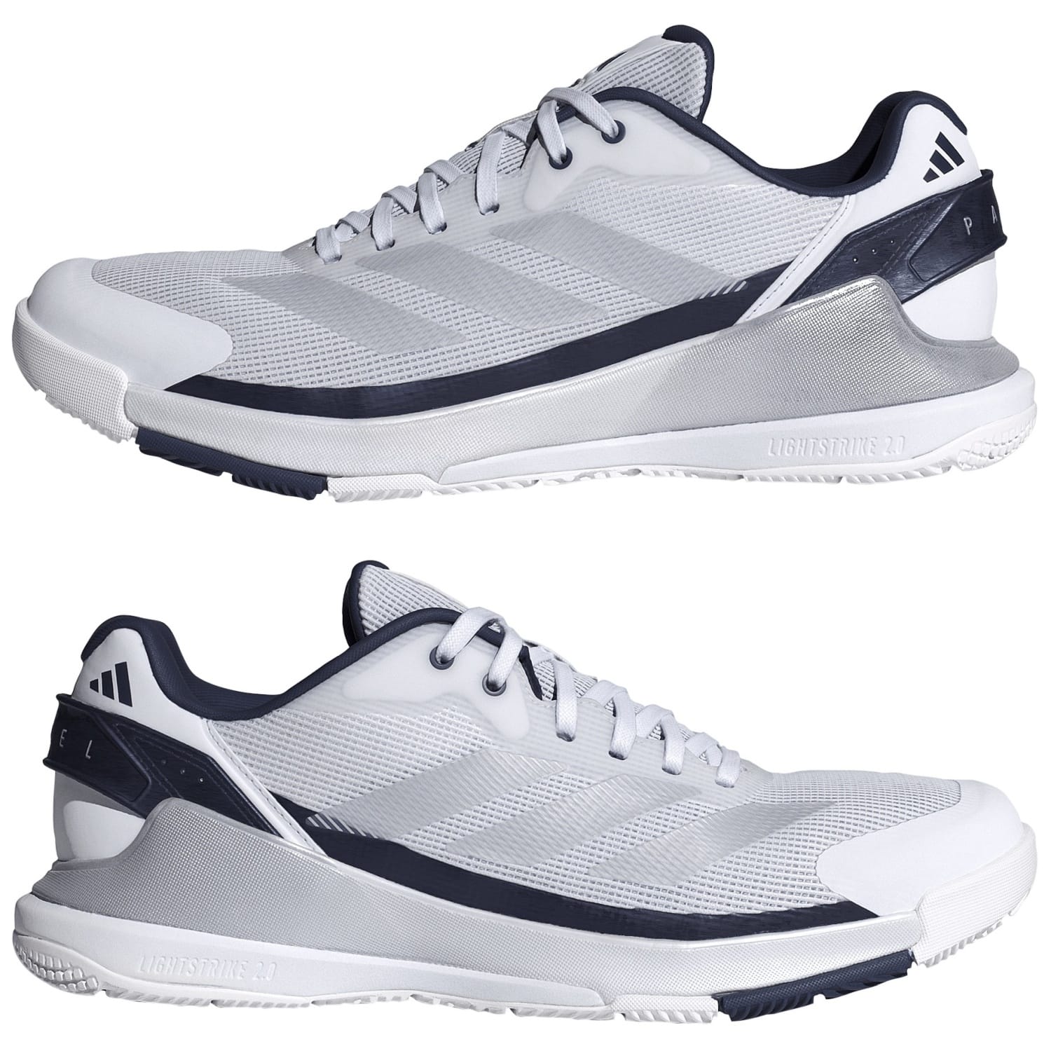 Zapatillas de pádel de hombre CRAZYQUICK LS PADEL adidas - Blanco / Azul Blanco / Azul-4