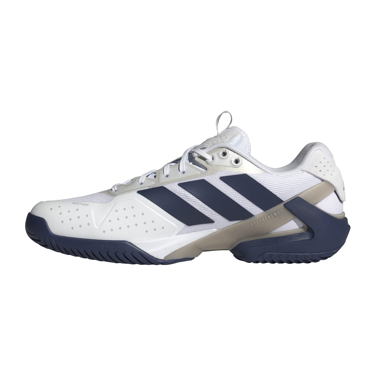 Zapatillas de tenis de hombre ADIZERO UBERSONIC 5 adidas - Blanco / Azul Blanco / Azul-4