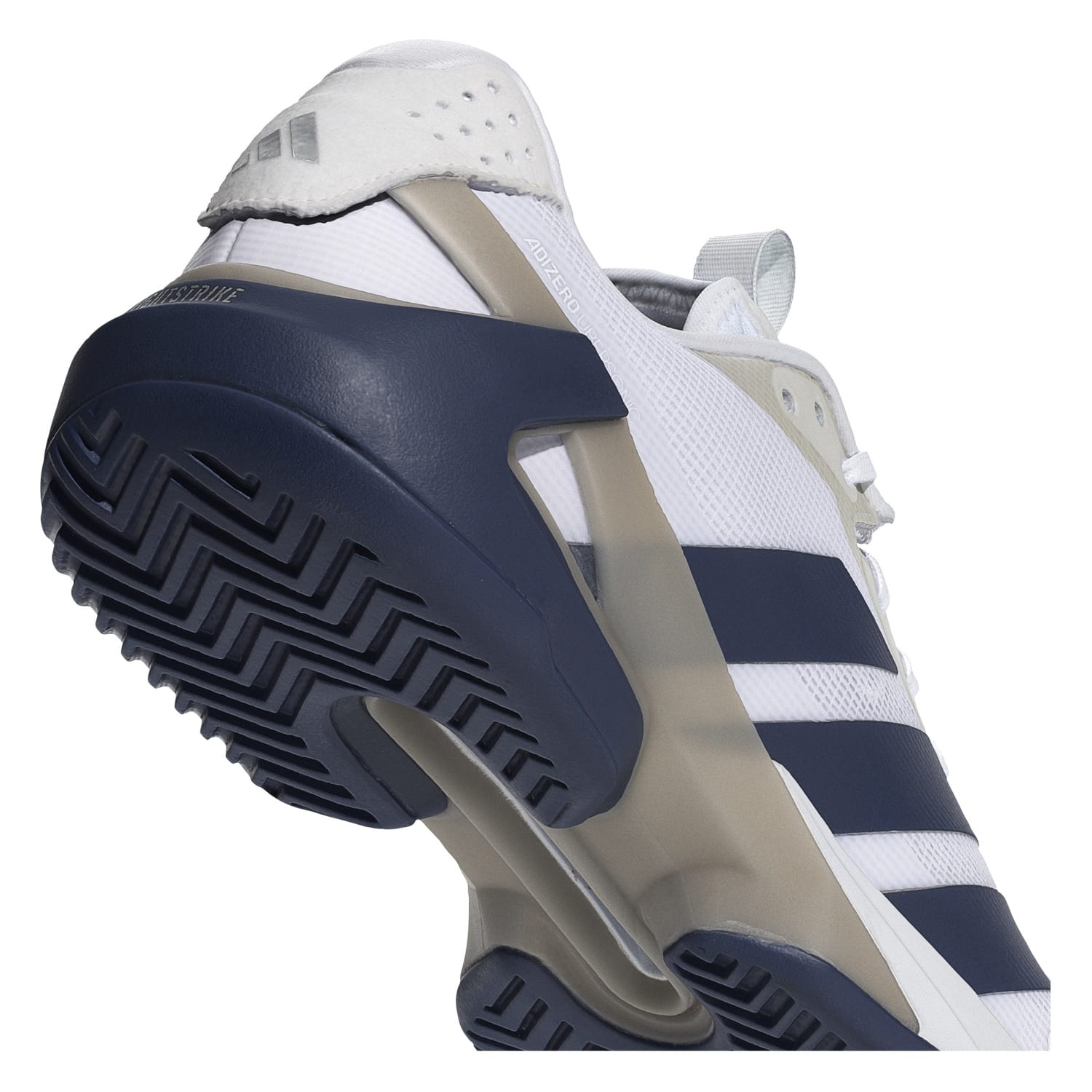 Zapatillas de tenis de hombre ADIZERO UBERSONIC 5 adidas - Blanco / Azul Blanco / Azul-8