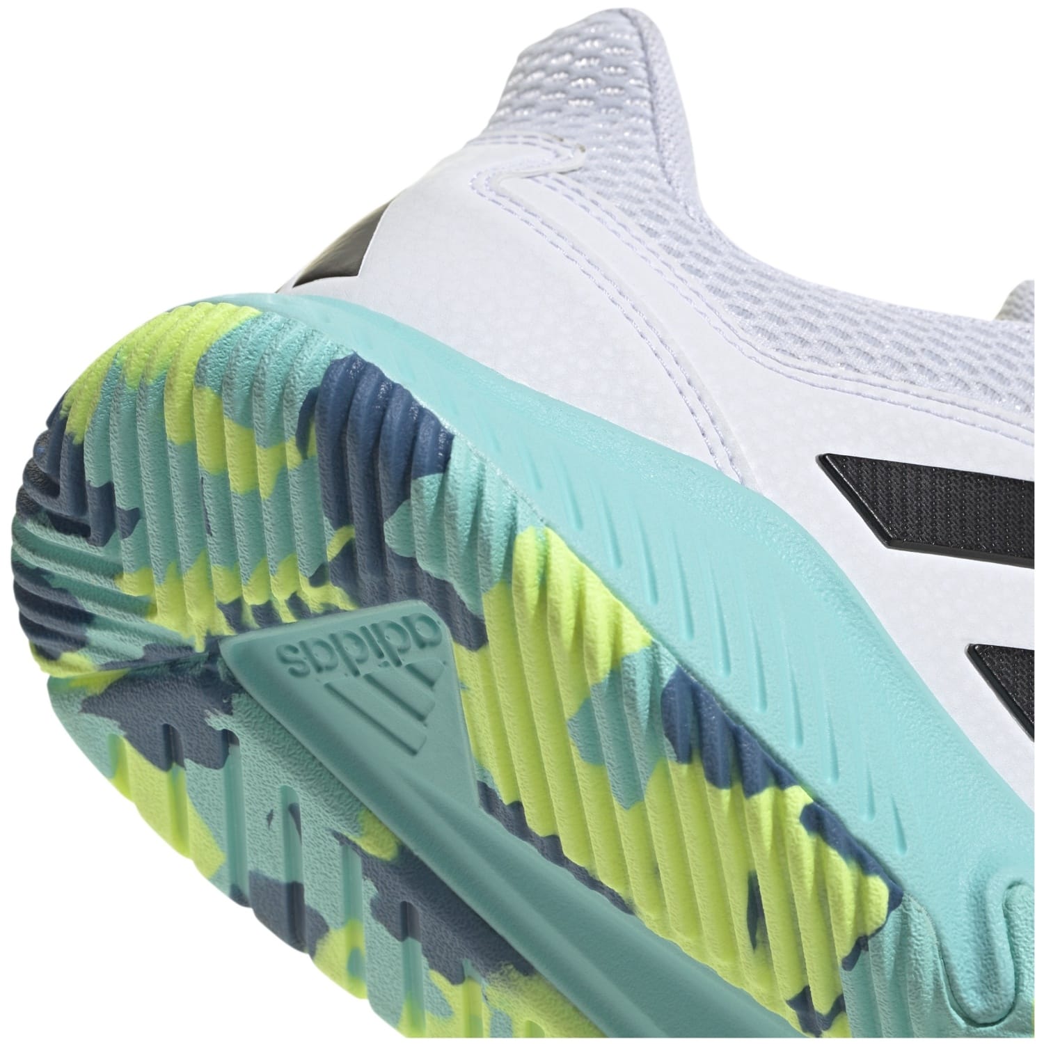 Zapatillas indoor de mujer COURT FLIGHT adidas - Blanco / Azul Blanco / Azul-7
