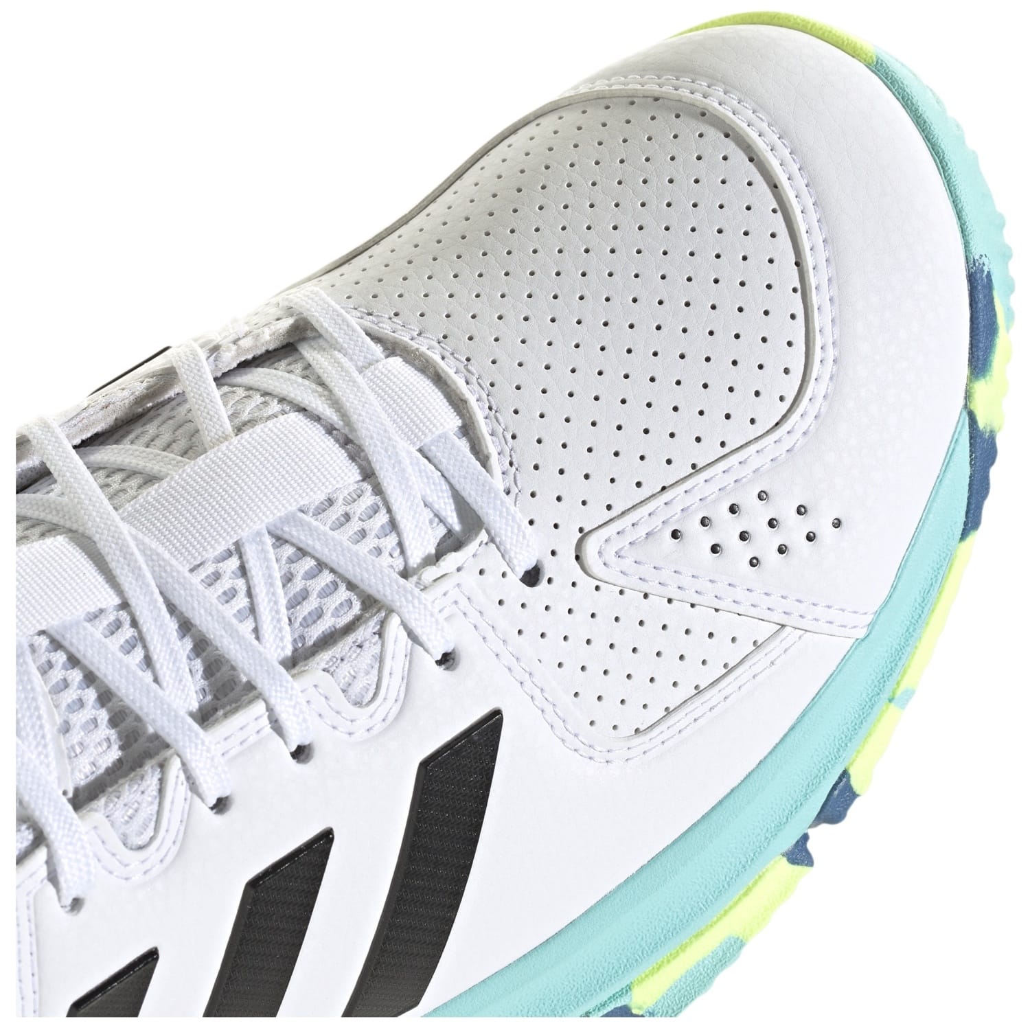 Zapatillas indoor de mujer COURT FLIGHT adidas - Blanco / Azul Blanco / Azul-8