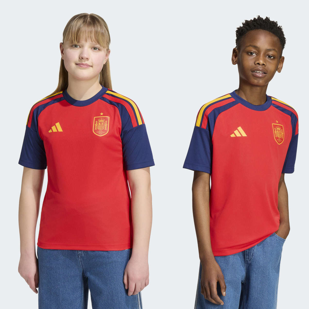 Camiseta de fútbol de niños Spain Fef Adidas - Burdeos Burdeos-3