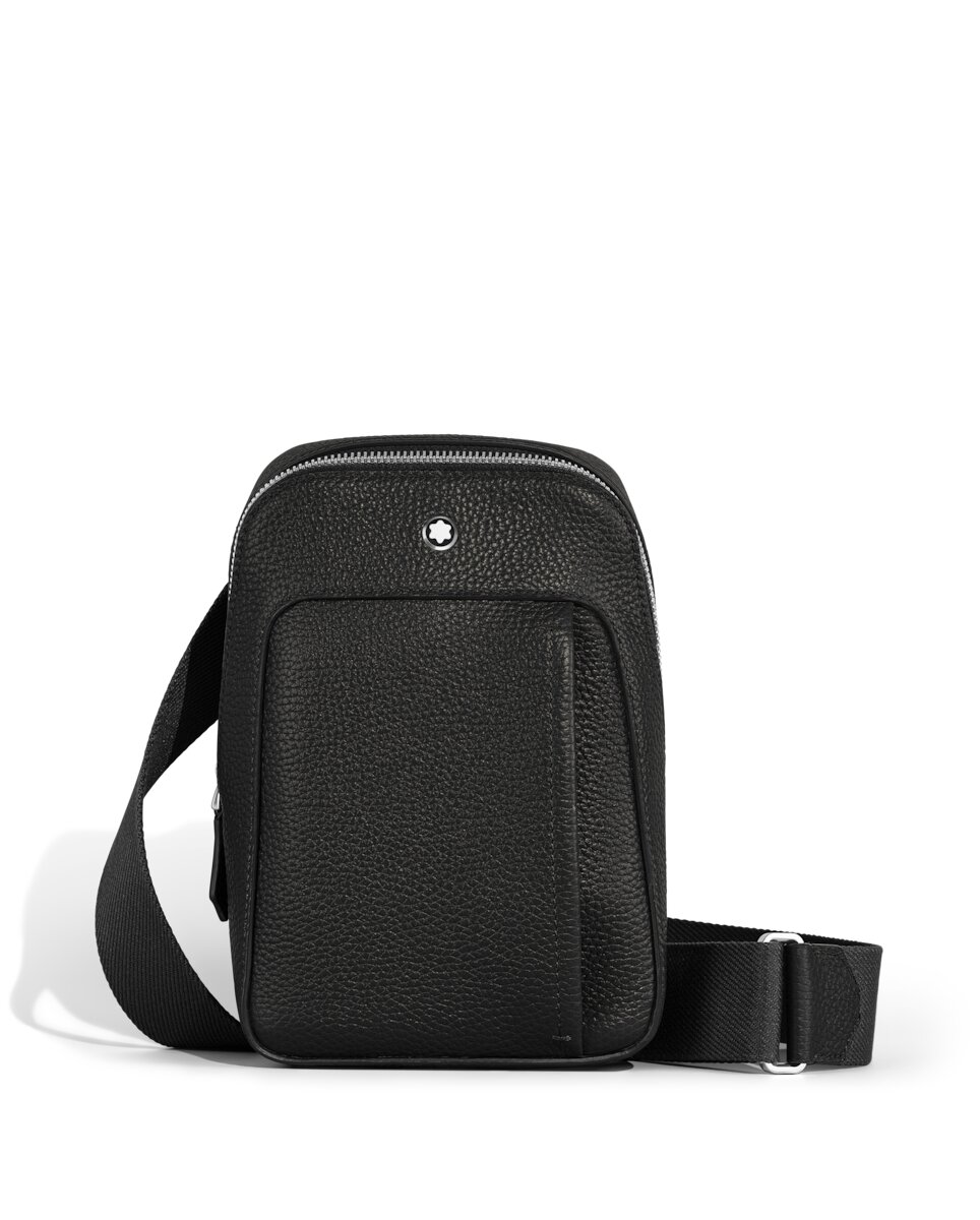 Bolso cruzado Montblanc de piel - Negro Negro-3