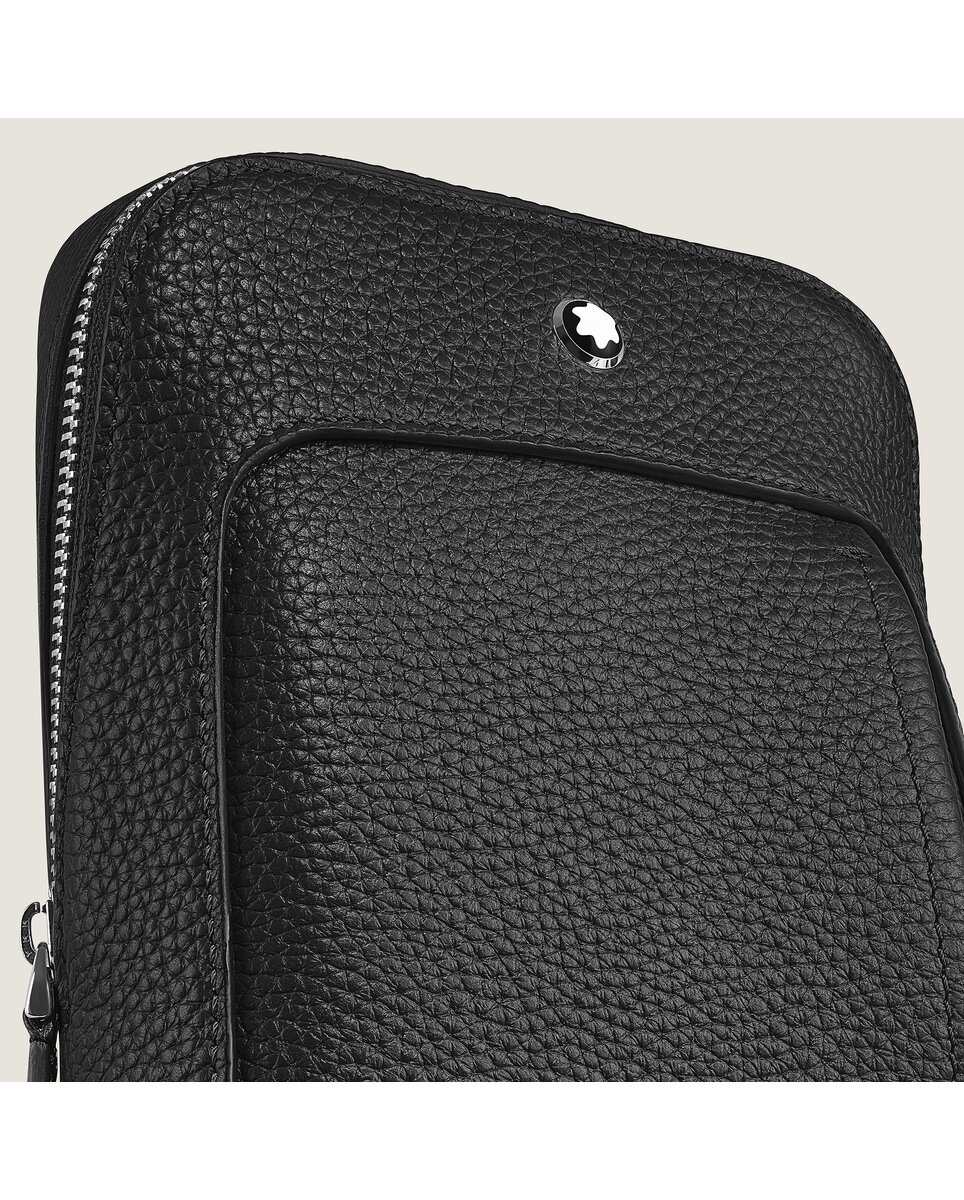 Bolso cruzado Montblanc de piel - Negro Negro-4