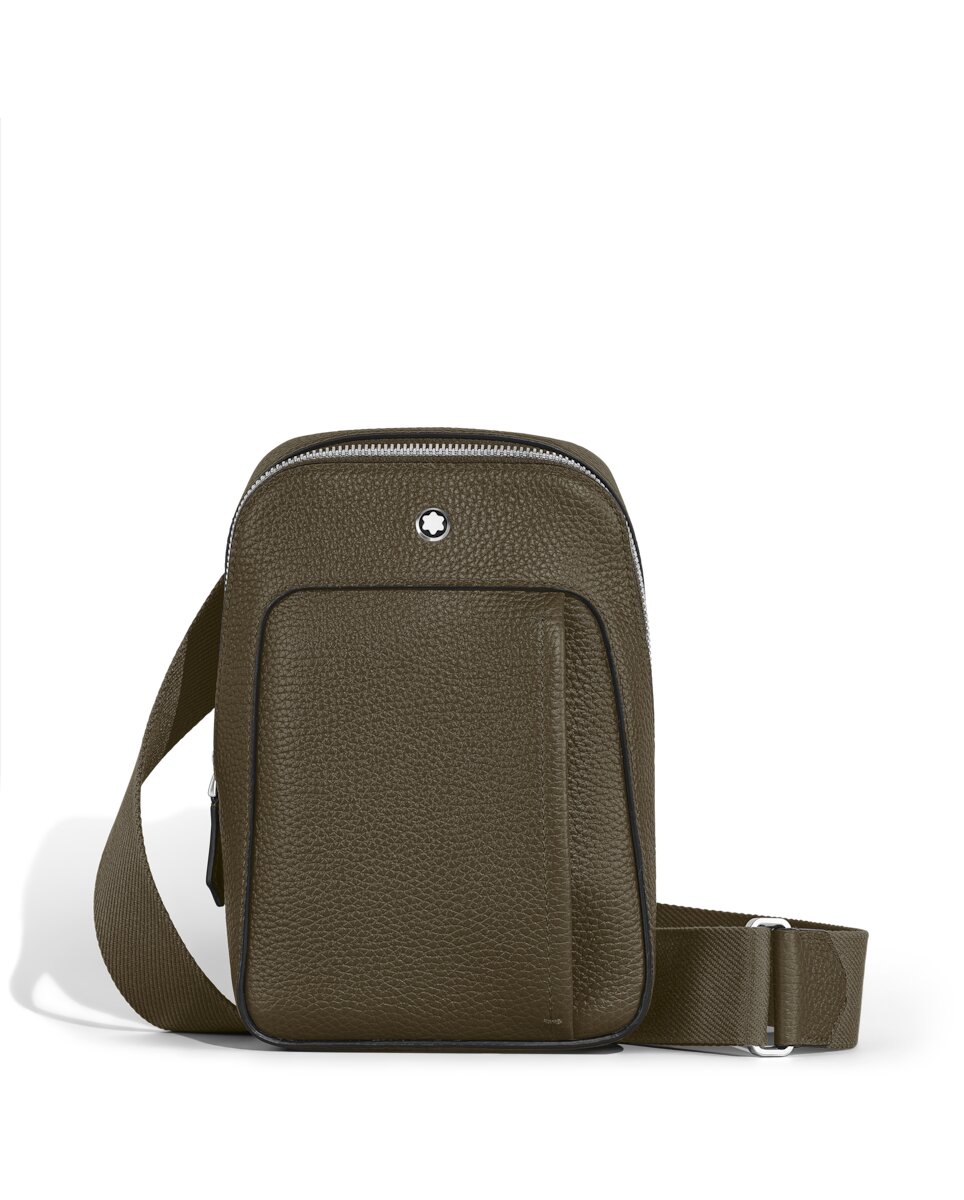 Imagen 0 de Bolso cruzado Montblanc de piel Marrón