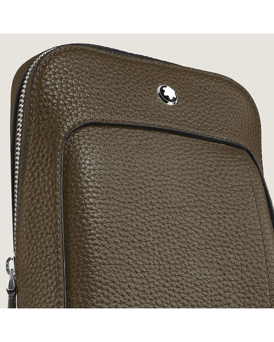 Bolso cruzado Montblanc de piel - Marrón Marrón-4