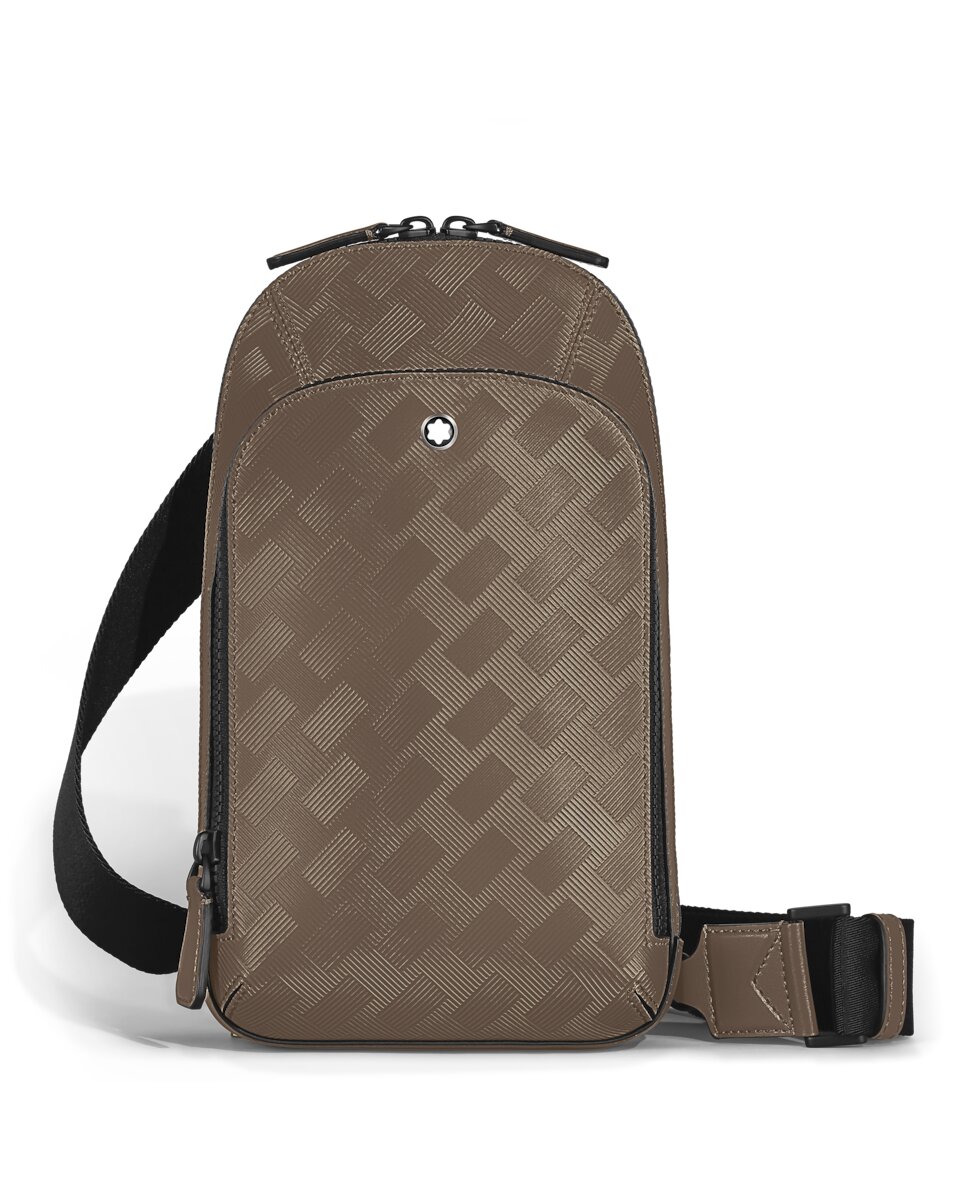 Imagen 0 de Bolso cruzado Montblanc de piel Avellana