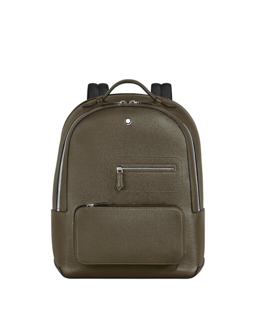 Imagen 0 de Mochila de piel color caqui