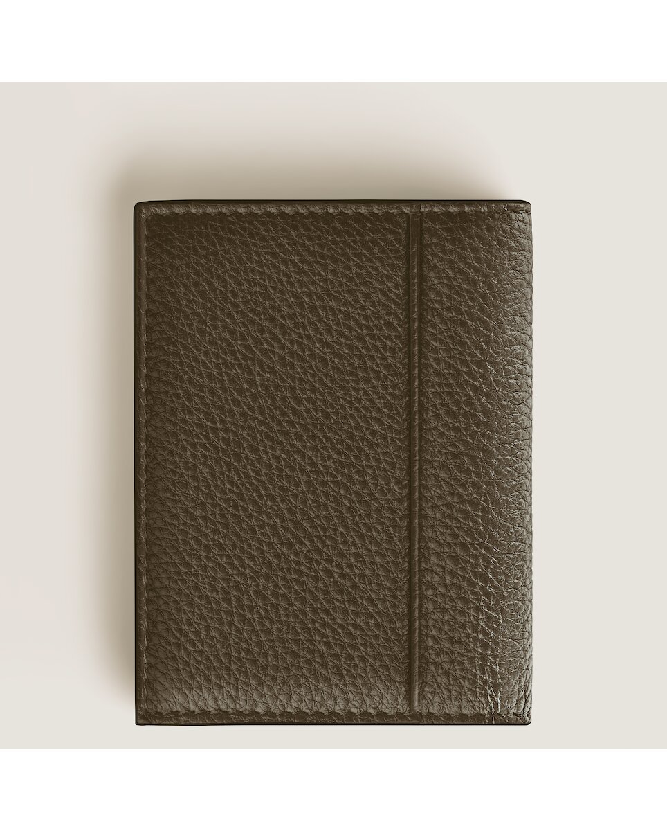Tarjetero Montblanc de piel - Avellana Kaki-4