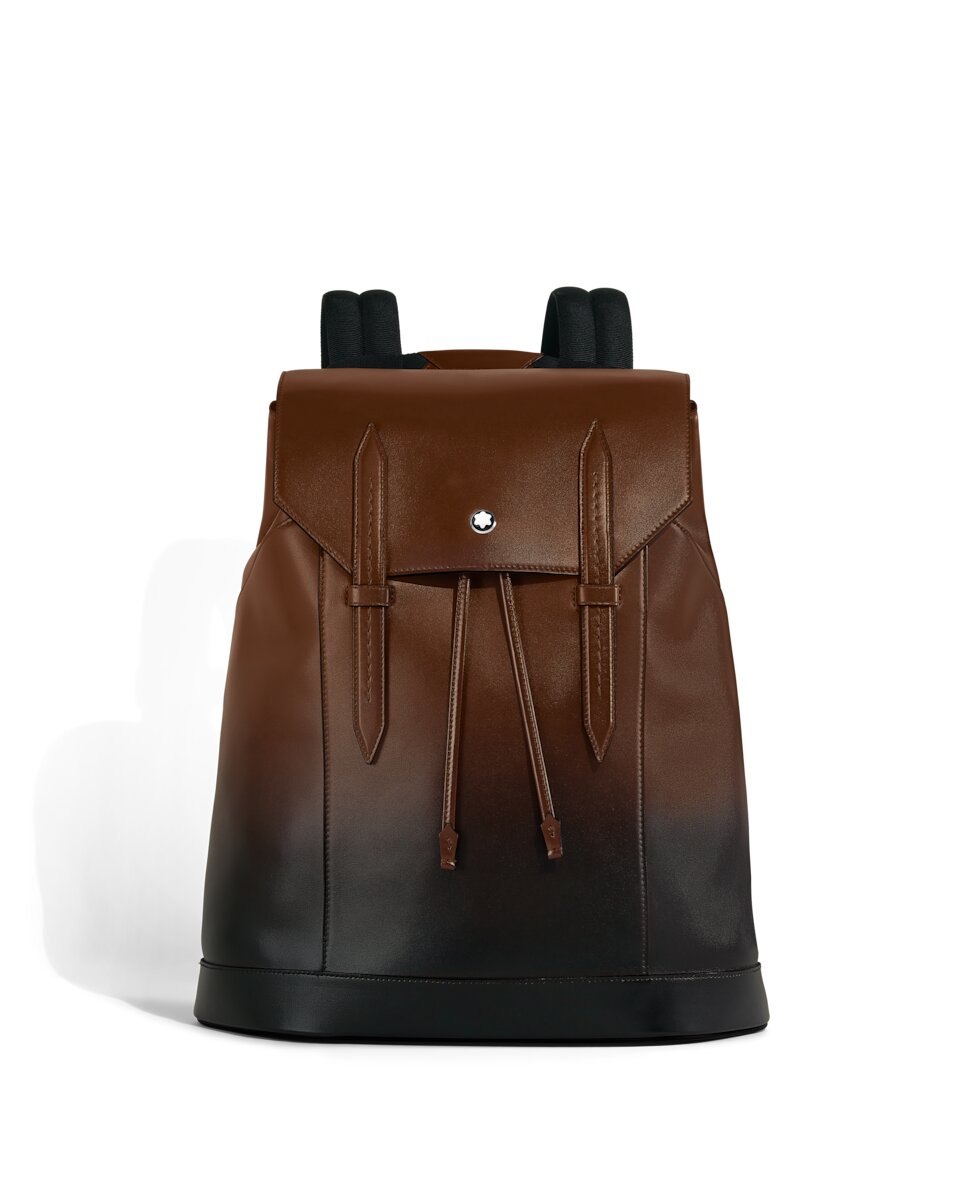 Mochila de piel color - Montblanc - Marrón Marrón-3