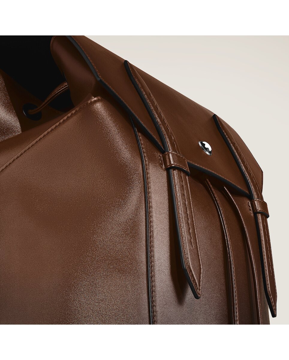 Mochila de piel color - Montblanc - Marrón Marrón-2