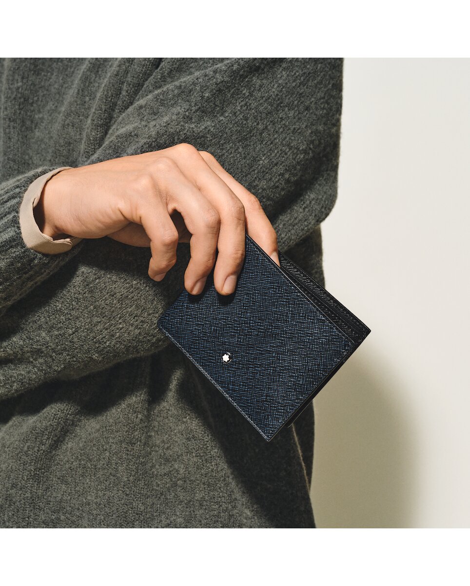 Cartera Montblanc de piel - Azul Azul-2