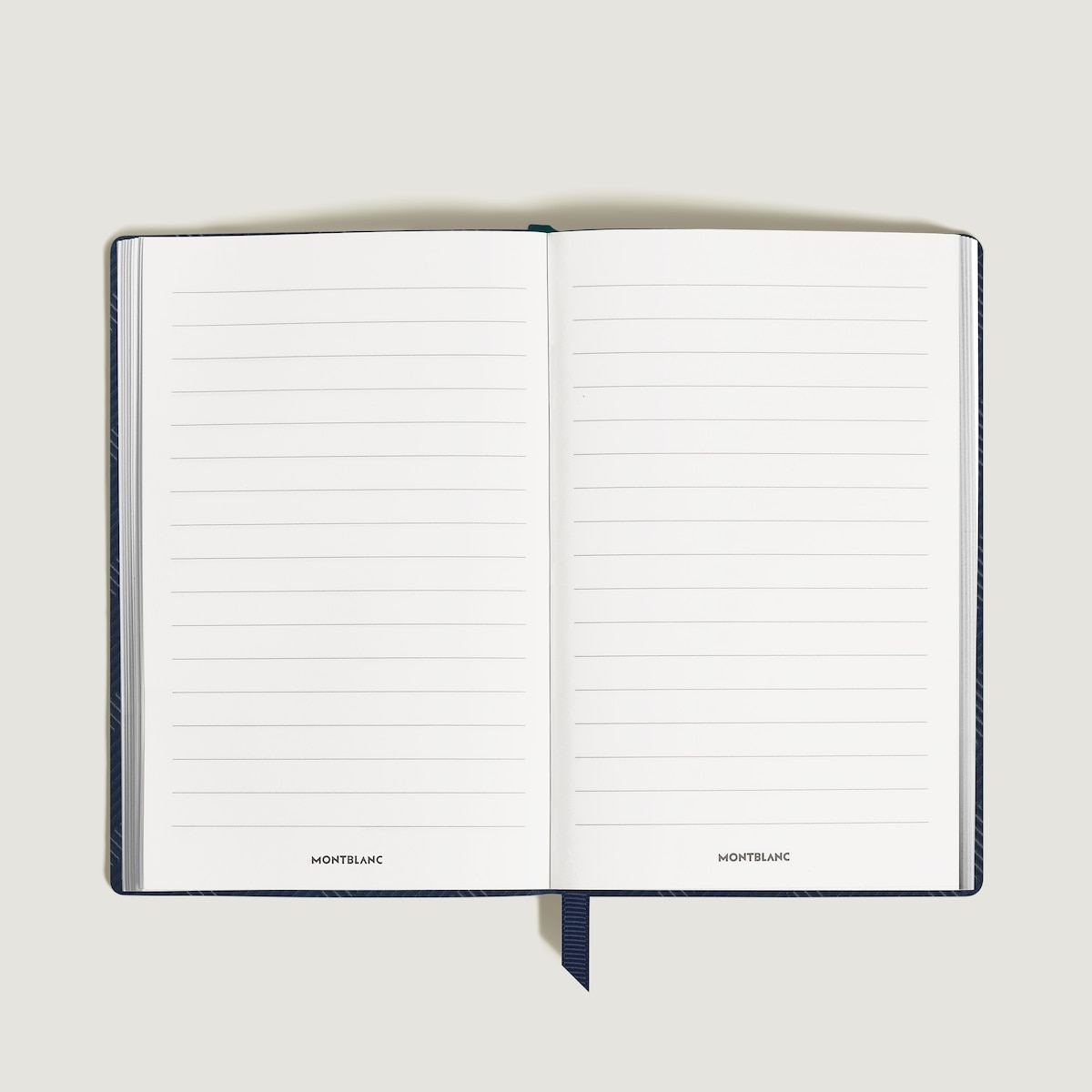 Cuaderno Montblanc de piel azul Azul-2
