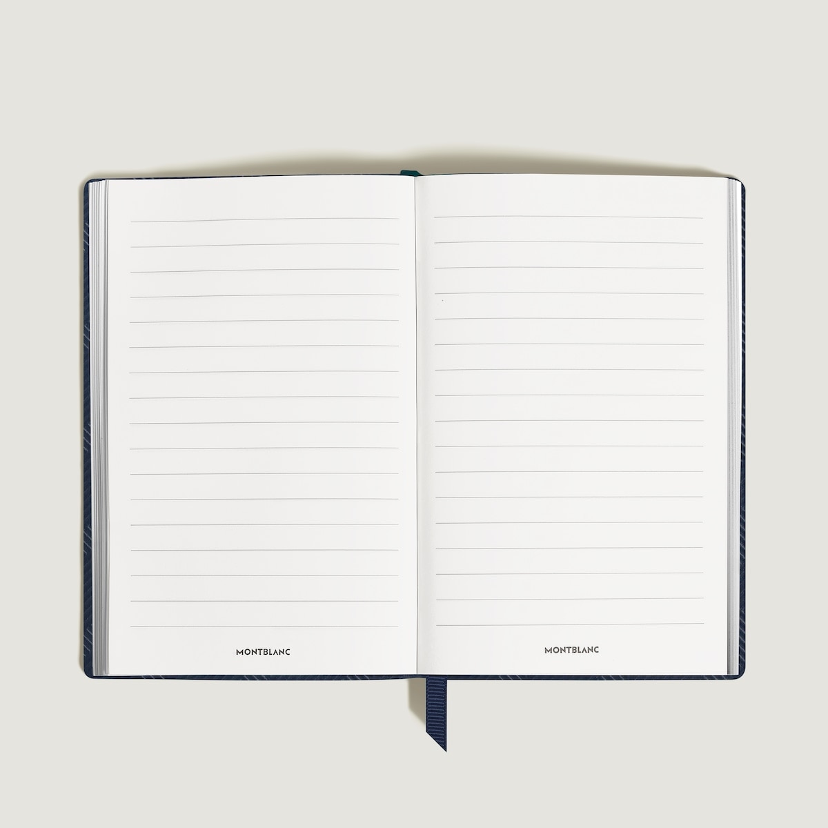 Cuaderno Montblanc de piel azul Azul-3