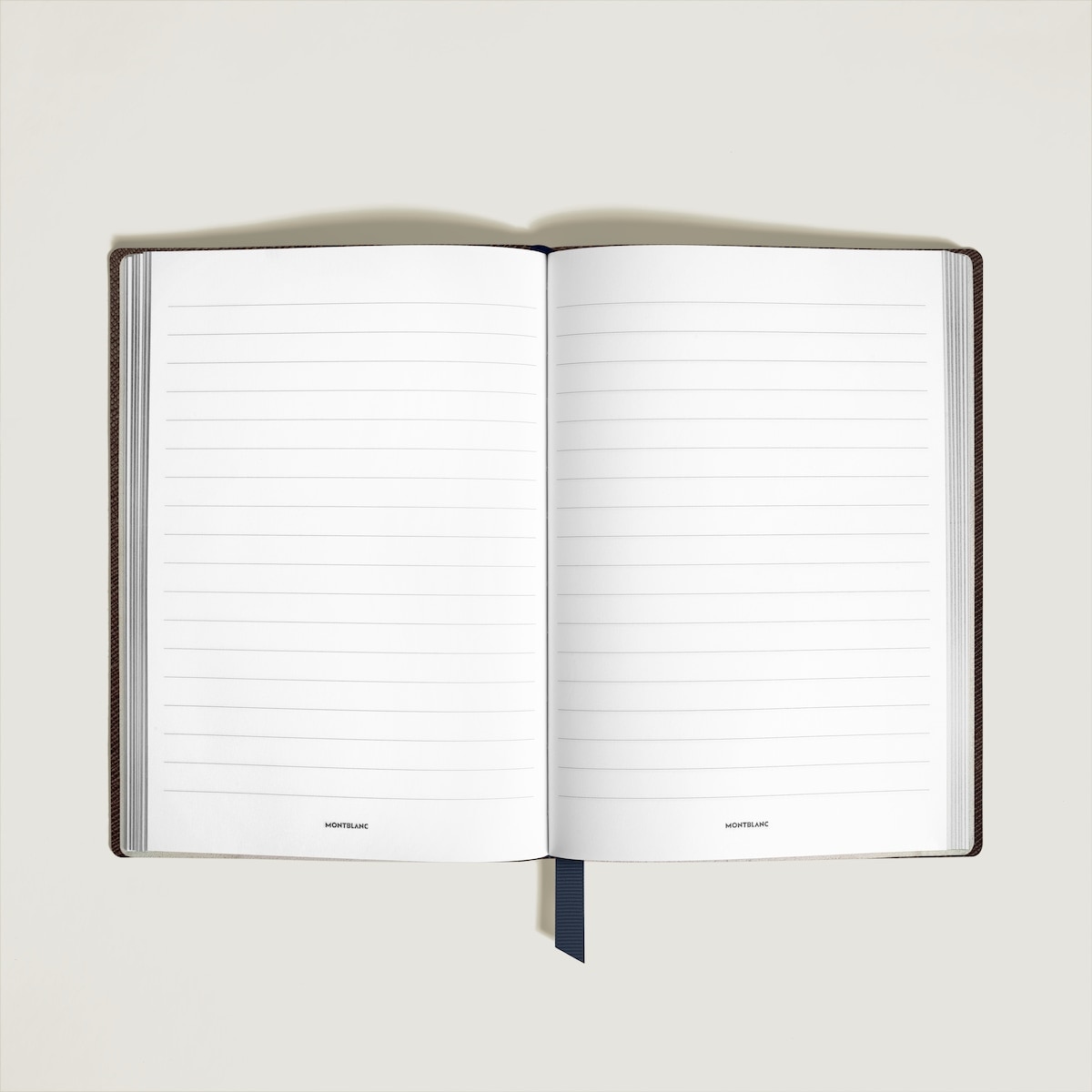 Cuaderno Montblanc de piel azul Azul-3